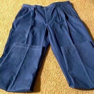 Polo Ralph Lauren Pants Mens 38x34 Blue Flat Front Chinos